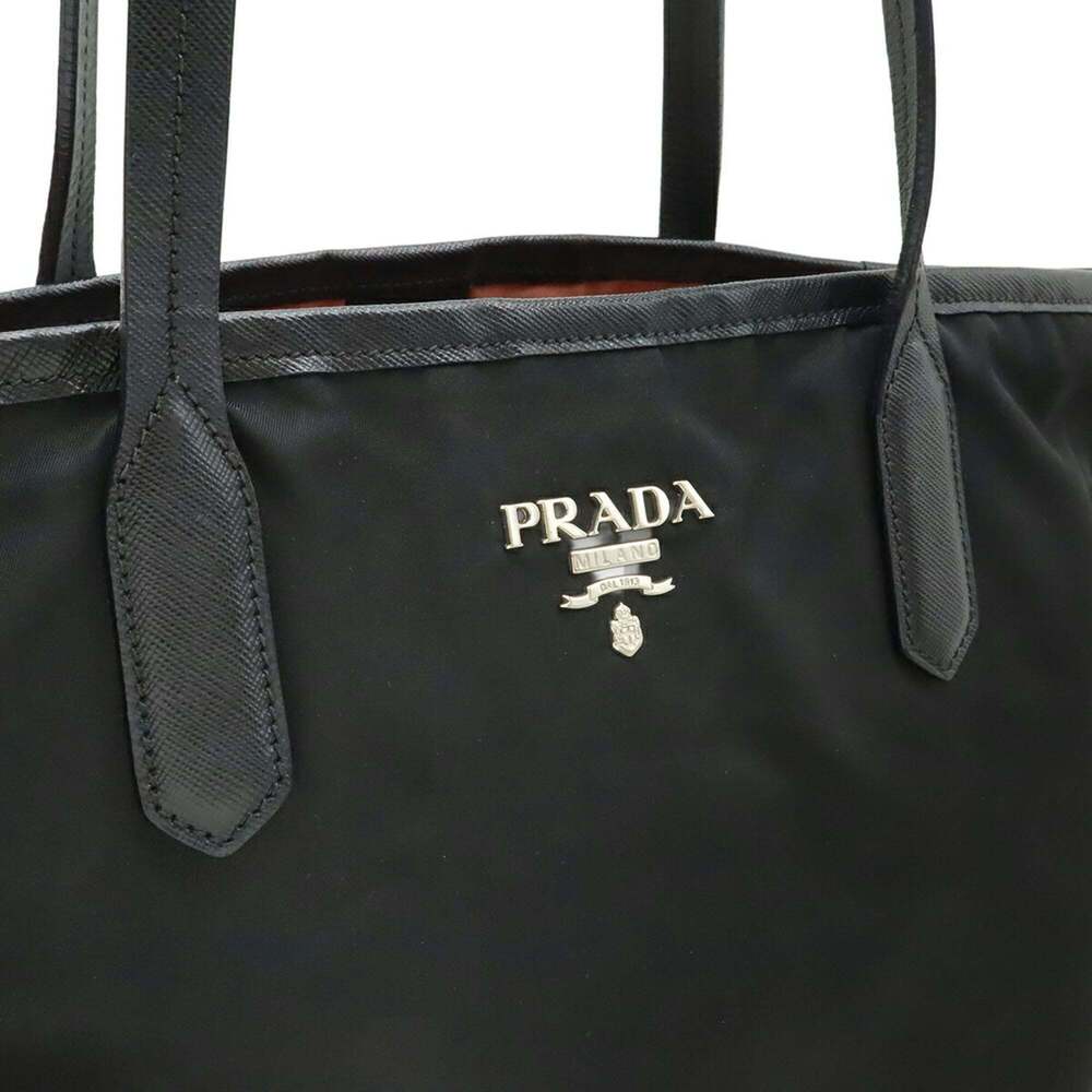 PRADA Black Leather Shoulder Bag - Picture 9 of 10